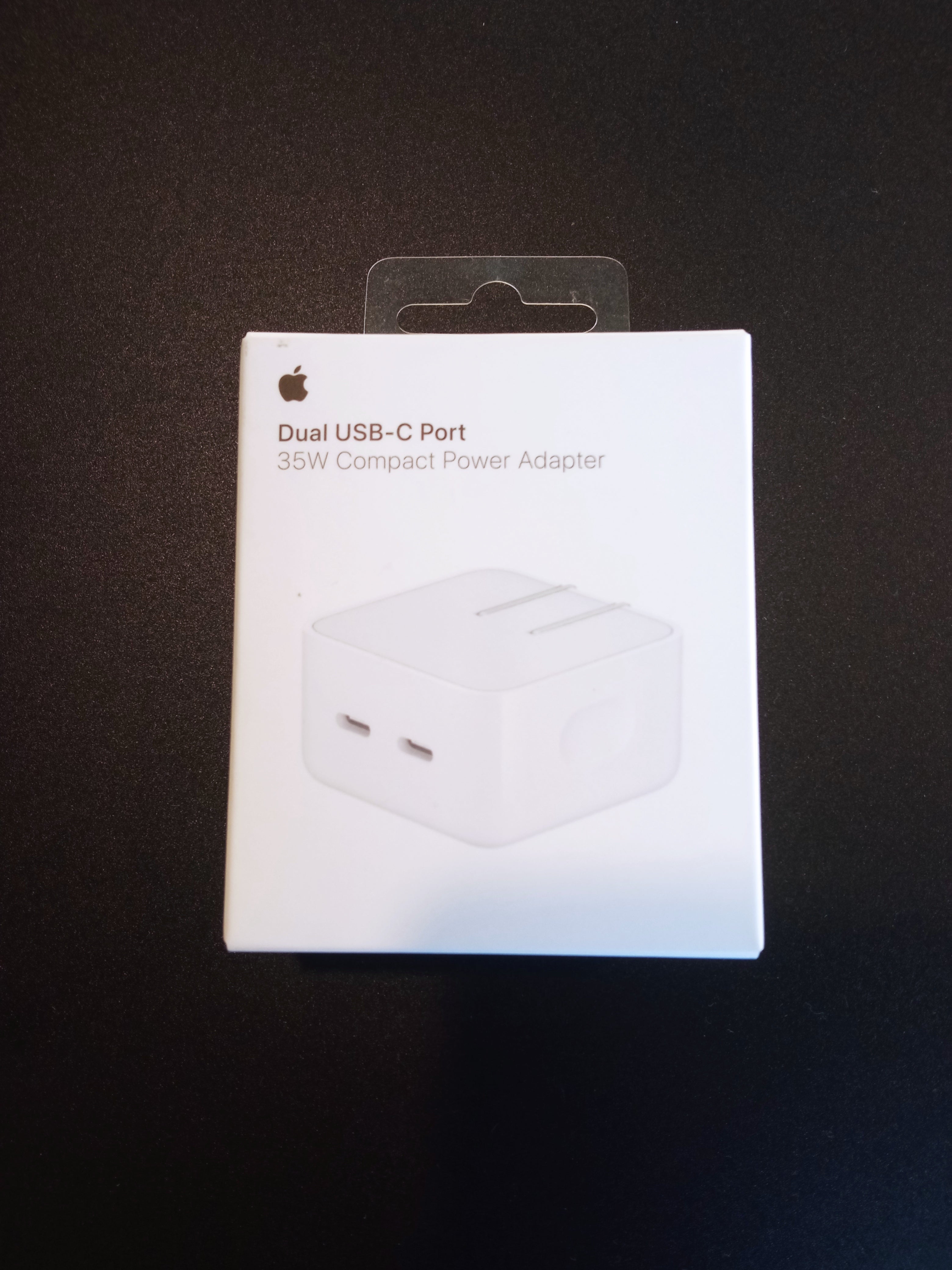 Apple 35W Dual USB-C Power Adapter A2571 Genuine Box Packed - One Year Warranty