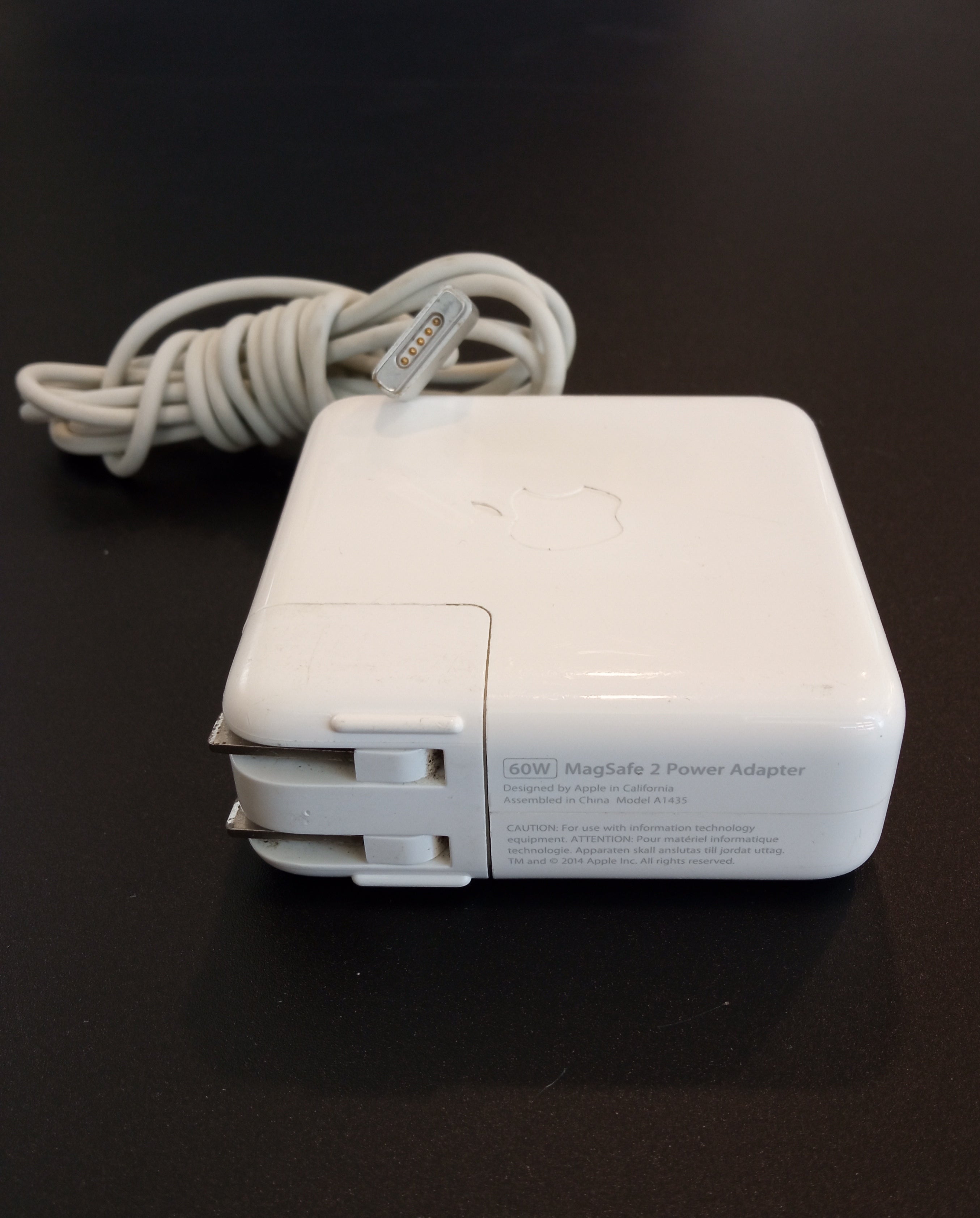 Apple 60W MagSafe 2 Power Adapter A1435 Genuine (Grade B Refurbished) - One Year Warranty