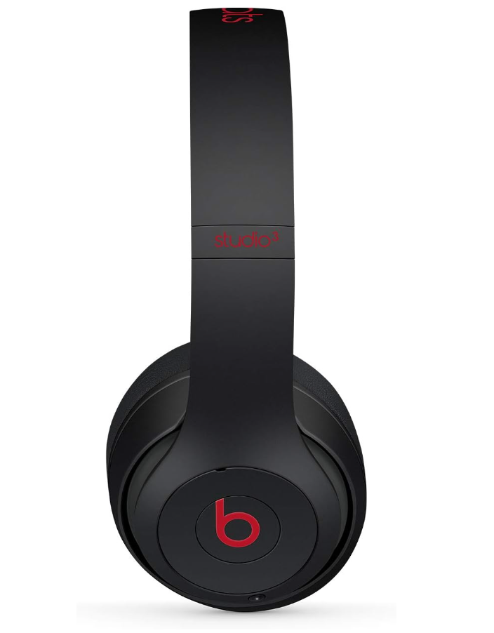 Beats Studio3 Wireless Over-Ear Bluetooth Headphones - Defiant Black-Red