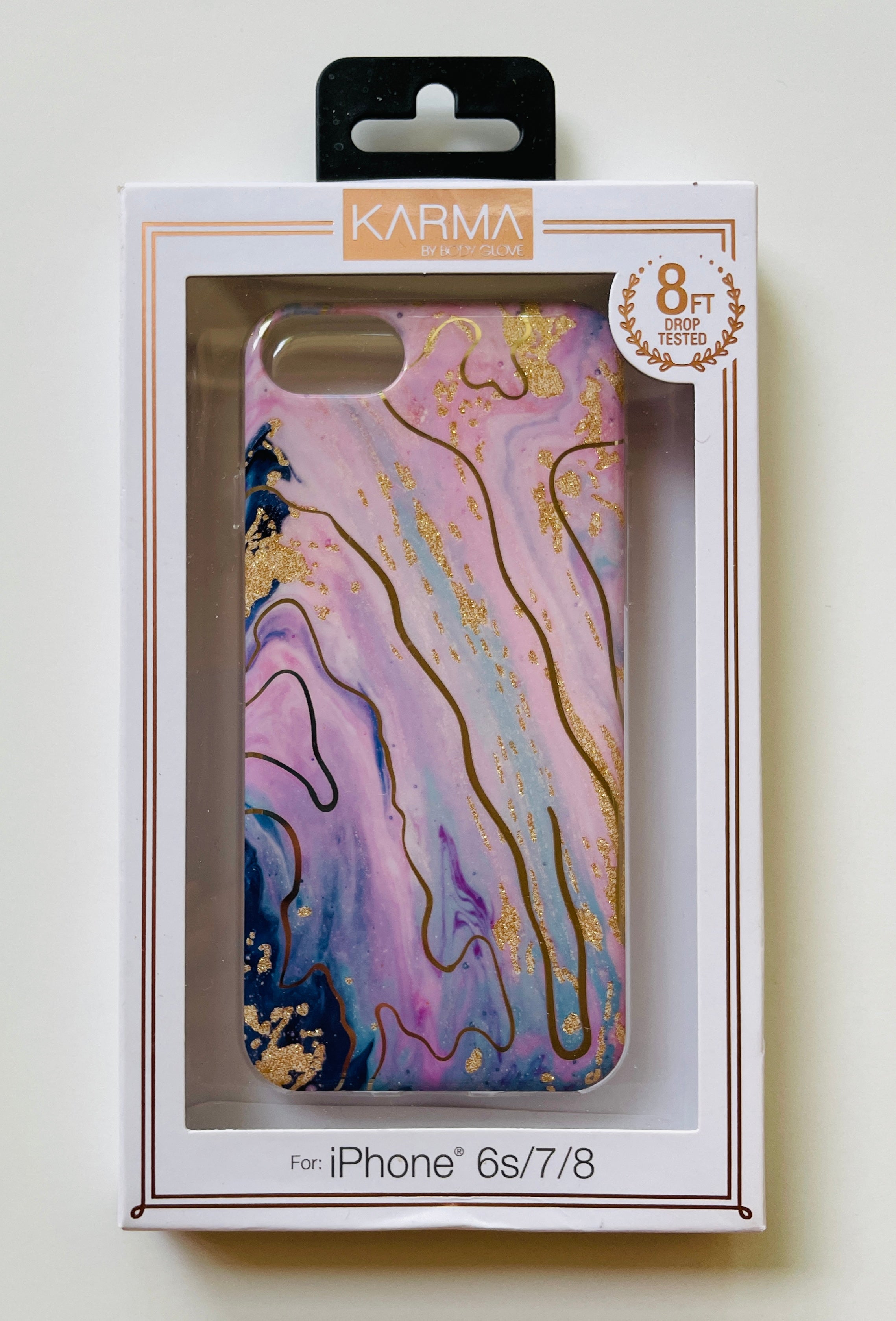 Karma By Body Glove Marble with Glitter Case