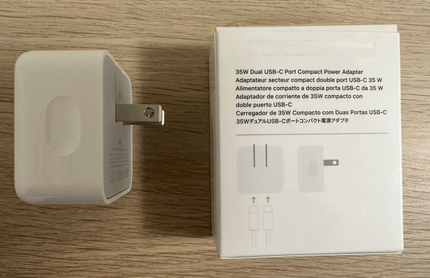 Apple 35W Dual USB-C Power Adapter A2571 Genuine Box Packed - One Year Warranty