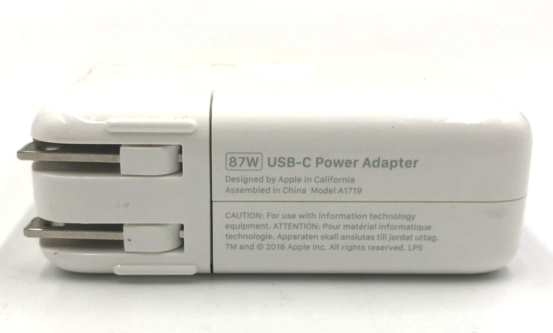 Apple 87W USB-C Power Adapter A1719 Genuine Grade A One Year